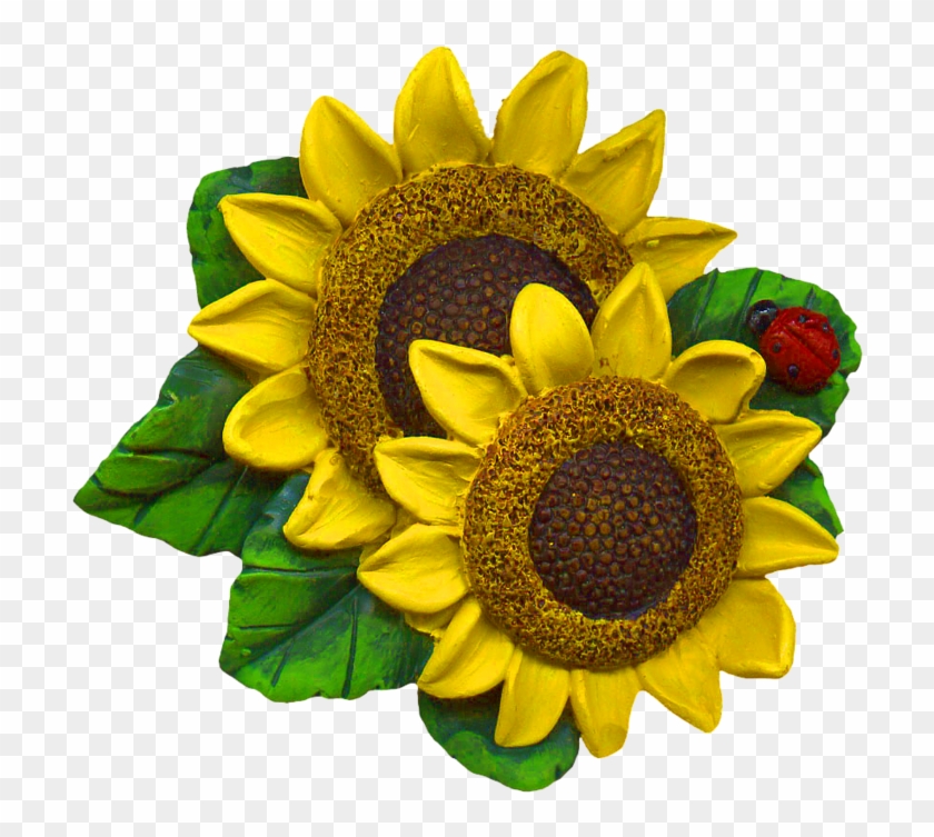 Ch B Sunflower Alfabeto Dorado Png Con Girasoles Transparent