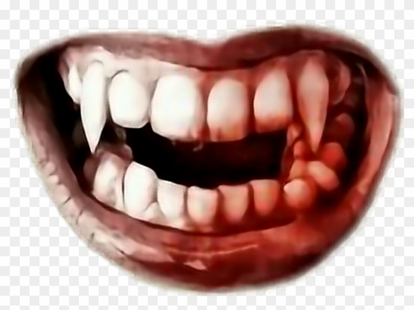 Ftestickers Mouth Teeth Bloody Filter Overlay Bloody Teeth Png