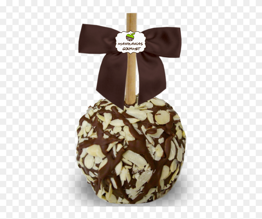 Manzana Envuelta De Caramelo Con Capa De Chocolate Manzana Con