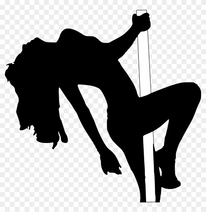 Stripper Silhouette Png Stripper On Pole Clipart Transparent Png