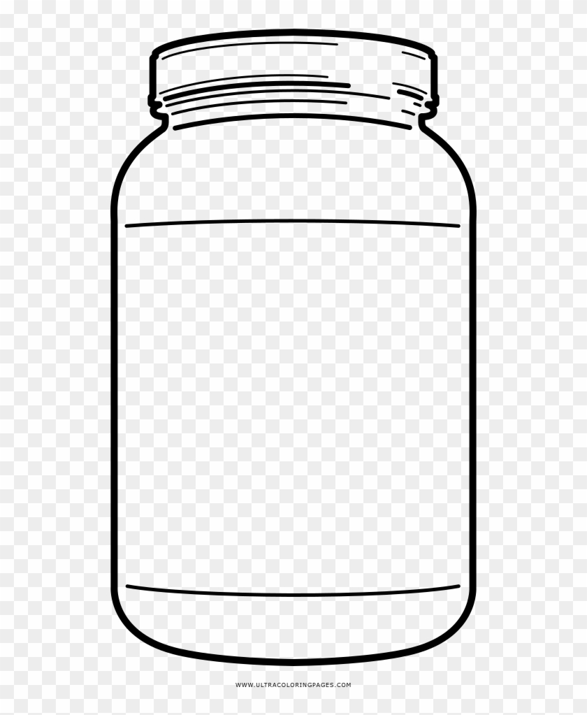 Complete Mason Jar Coloring Page Ultra Pages On, Hd Png Download 