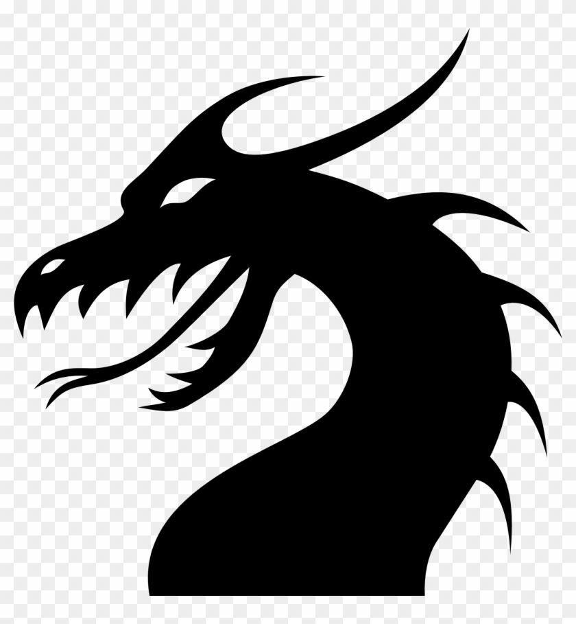 Dragon Silhouette Tattoo - Dragon Tattoo Images Png, Transparent Png ...