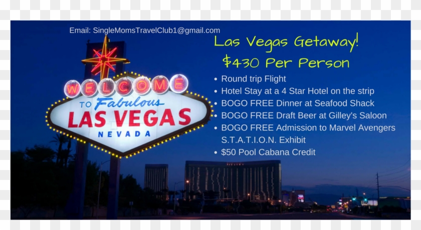 Single Moms Travel Smarter - Welcome To Las Vegas Sign, Hd Png Download 