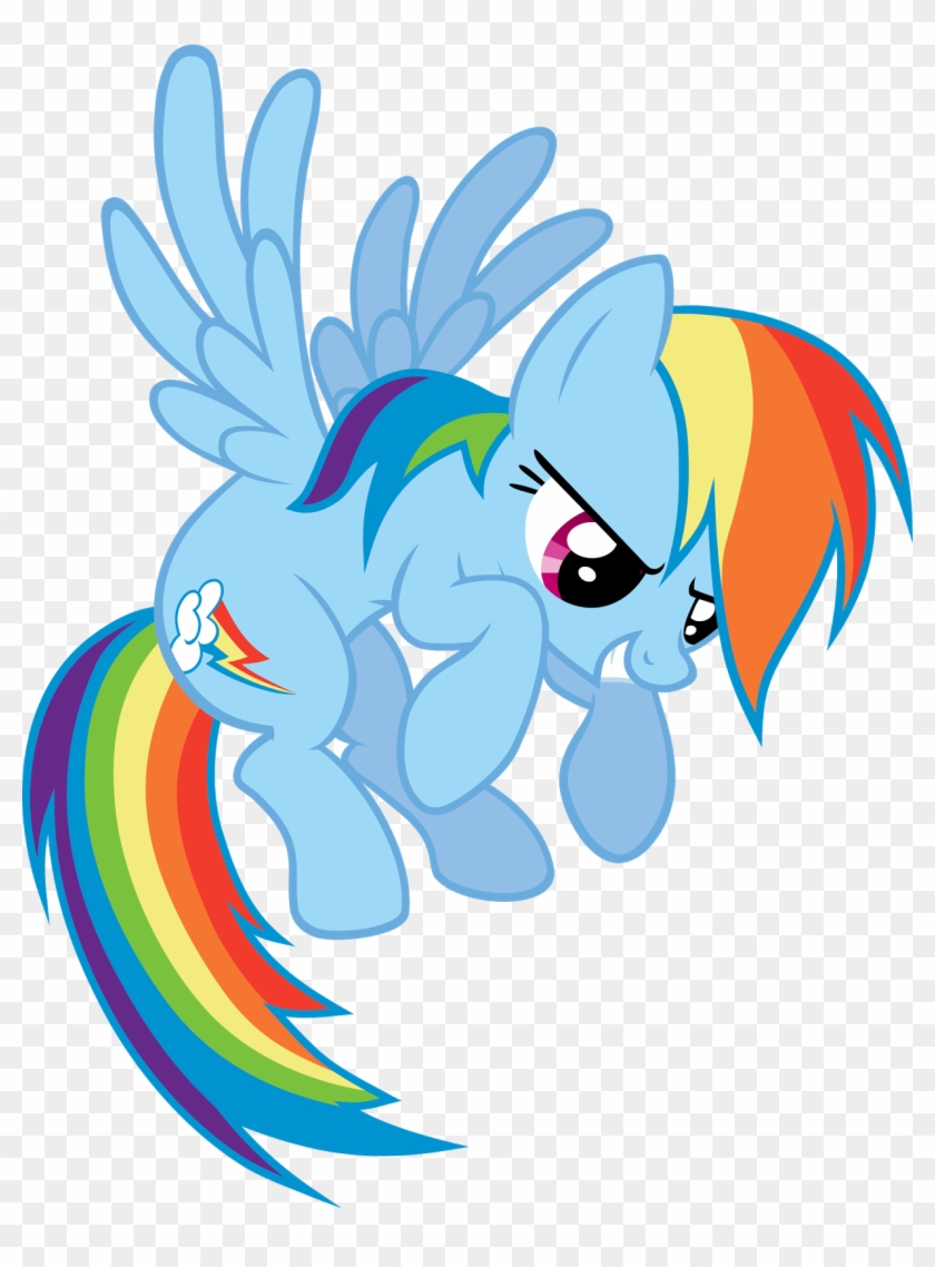 Rainbow Dash Flying Photo - Mlp Rainbow Dash Jumping, HD Png Download ...