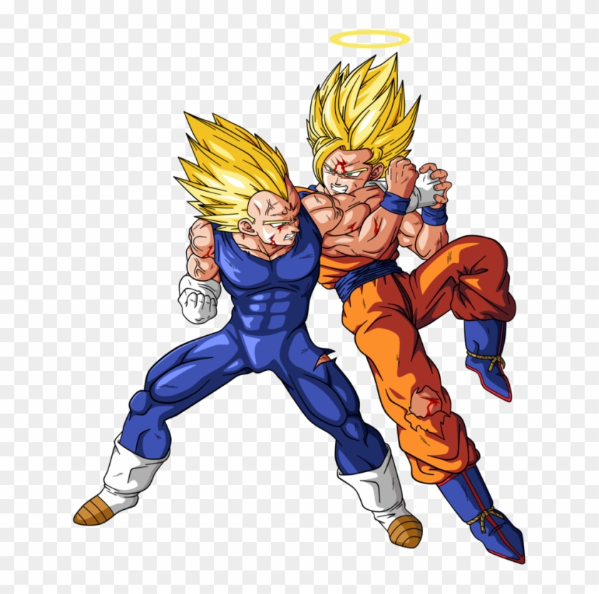 Goku Vegeta Png - Goku And Vegeta Ssj2 - 476x341 PNG Download - PNGkit