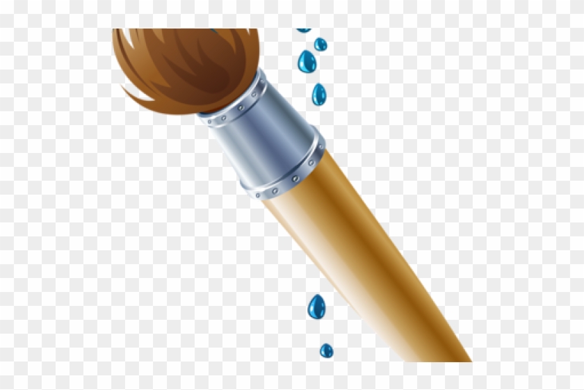 Paint Brush Clipart Handicraft - Drawing Of Paintbrush, HD Png Download ...