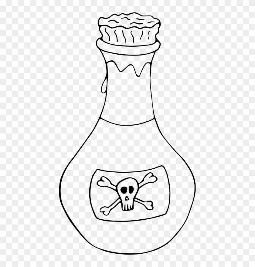 Medium Image - Poison Bottle Clip Art, HD Png Download - 451x800 ...