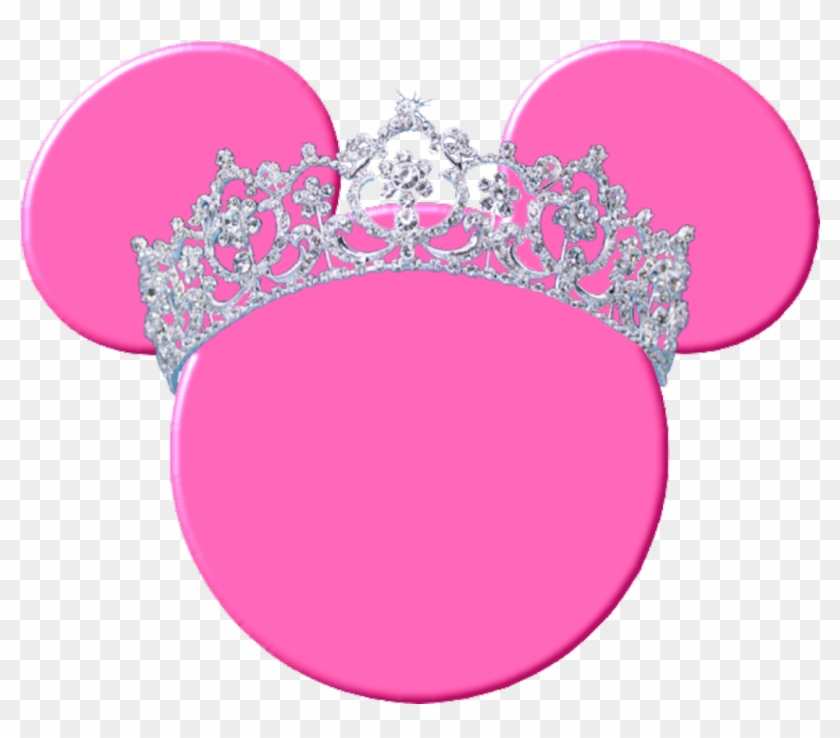 Minniemouse Pink Crown Princess Girly Freetoedit - Minnie Mouse Head ...