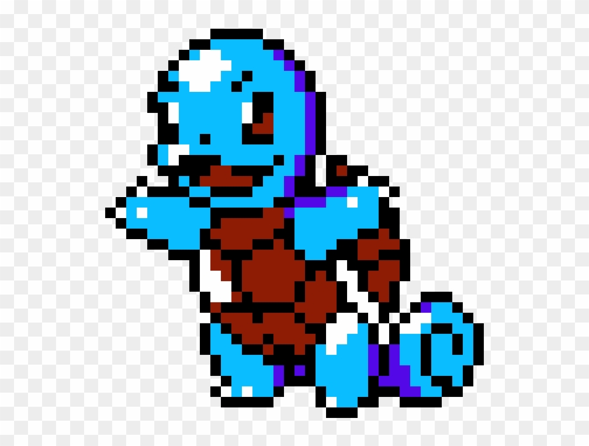 Porta copo em pixel art, Pokémon, Squirtle