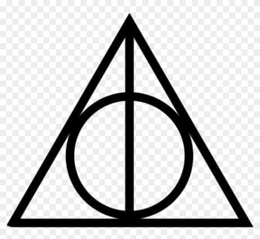 Harry Potter Black And White Clipart - Deathly Hallows, HD Png Download