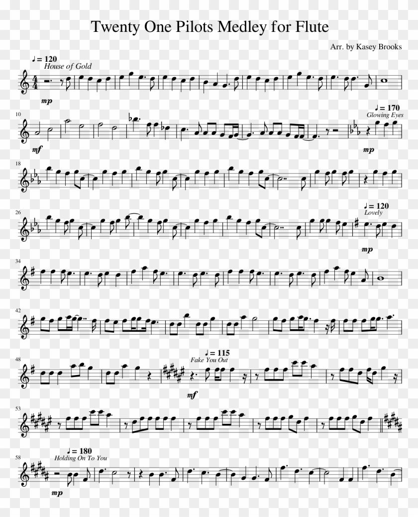 Twenty One Pilots Medley For Flute Sheet Music For - Huapango De 