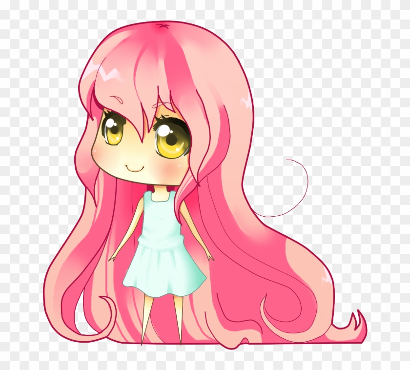 Long Pink Hair Search Result Cliparts For Long Pink - Chibi Girl Pink ...