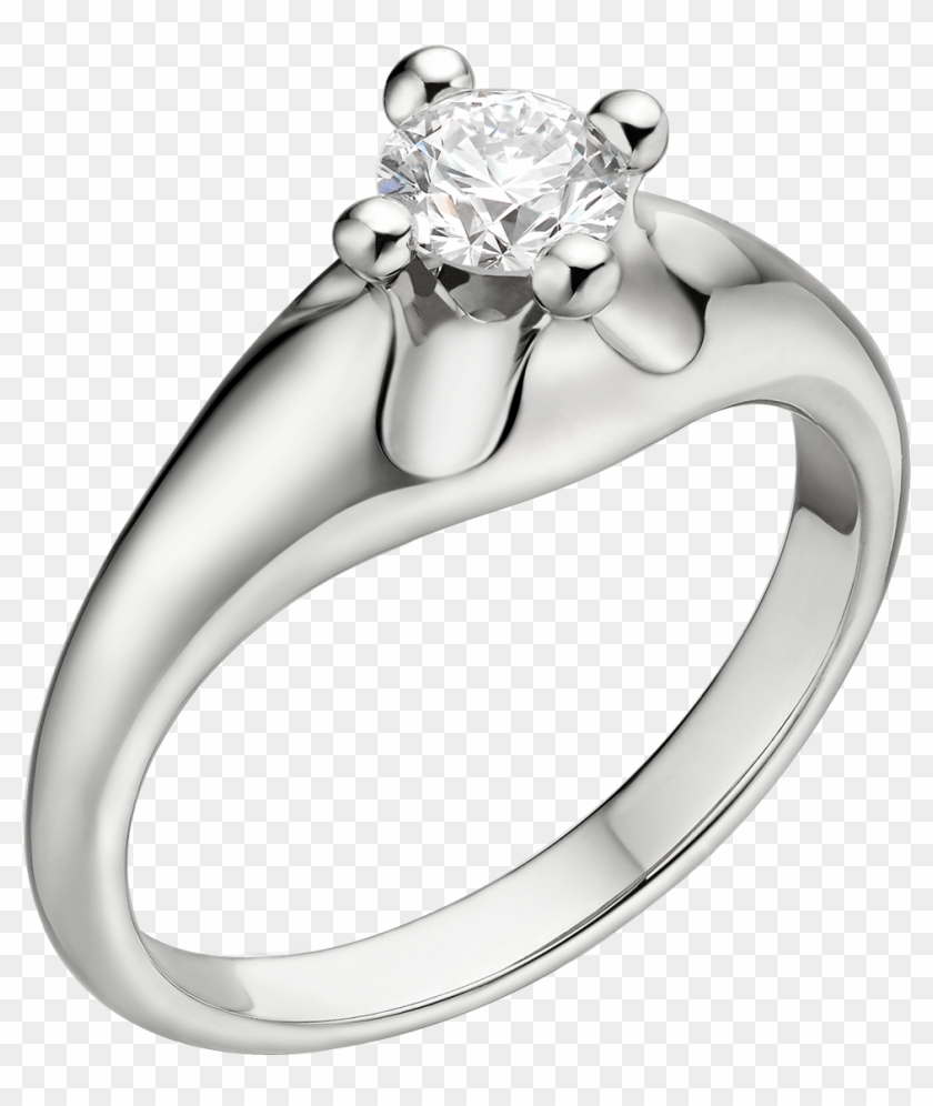 Corona Ring Ring Platinum White - Pre-engagement Ring, HD Png Download ...