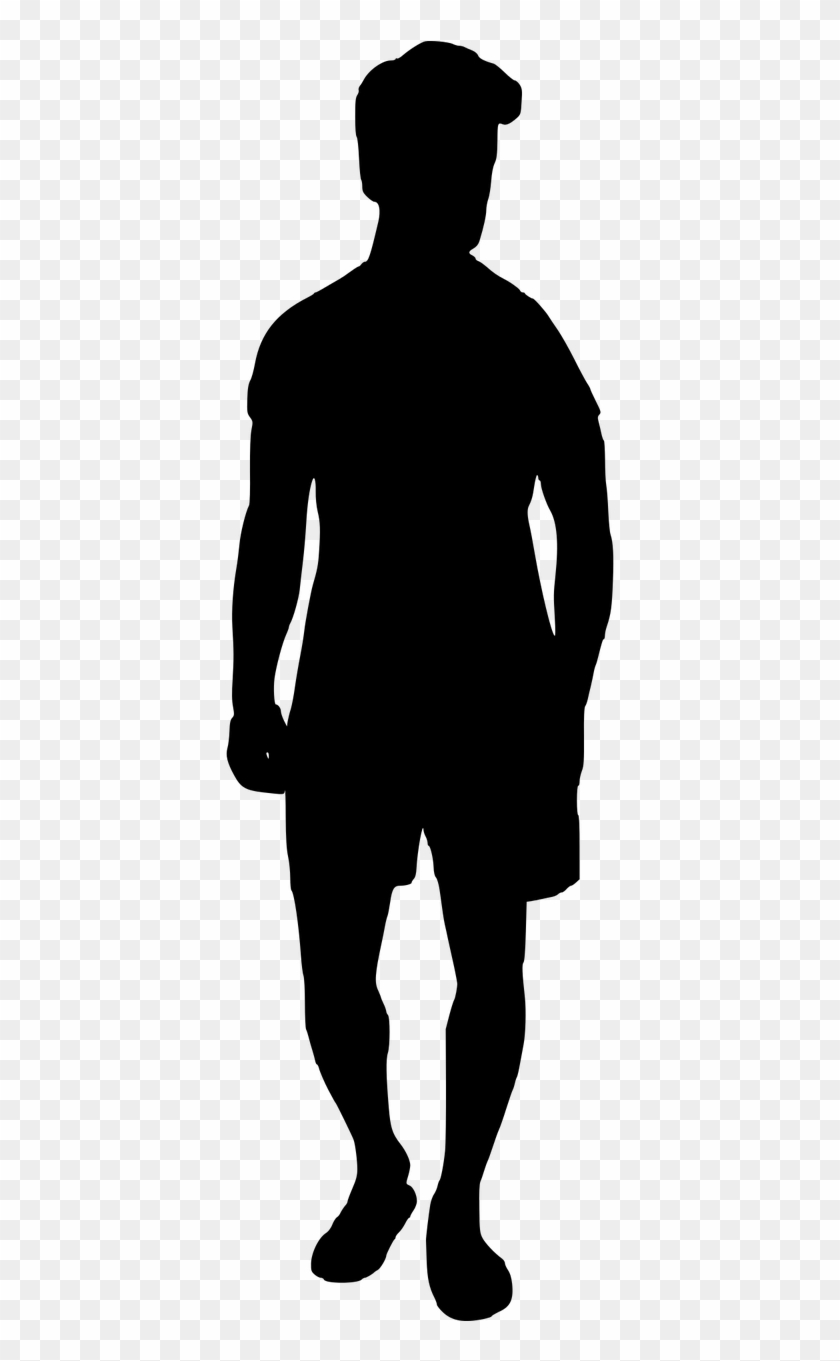 Silhouette Man T-shirt - Silhouette, HD Png Download - 640x1280 ...