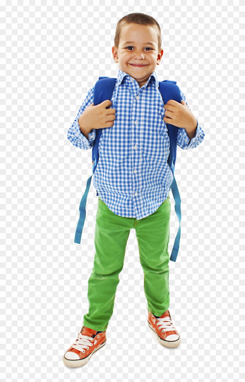 Kid With Backpack Png - Toddler, Transparent Png - 878x1331 (#1246607 