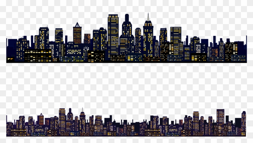 Cities Skylines City Landscape Day And Night City Background Vector Hd Png Download 1475x765 Pinpng