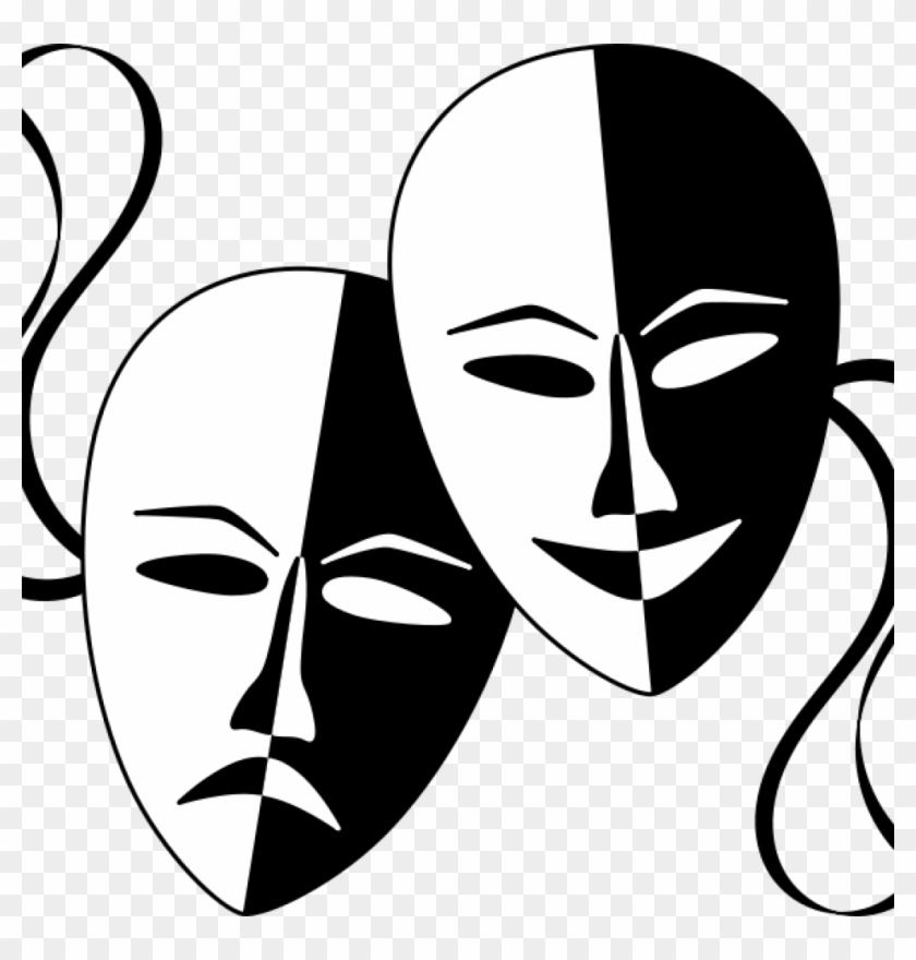 Theater Masks Clipart Free Clipart Theatre Masks Wasat - Performing ...