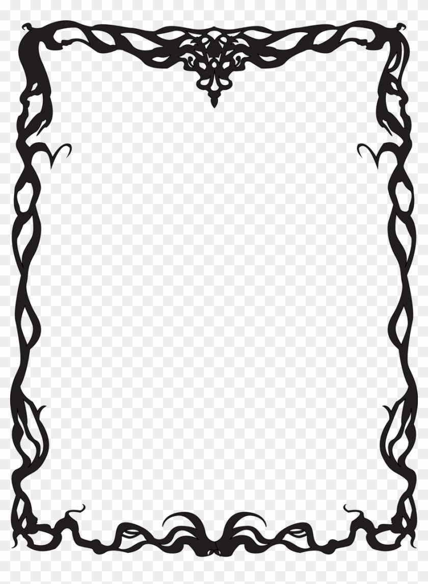 Art Deco Border - Art Deco A4 Border, HD Png Download - 900x1184 ...