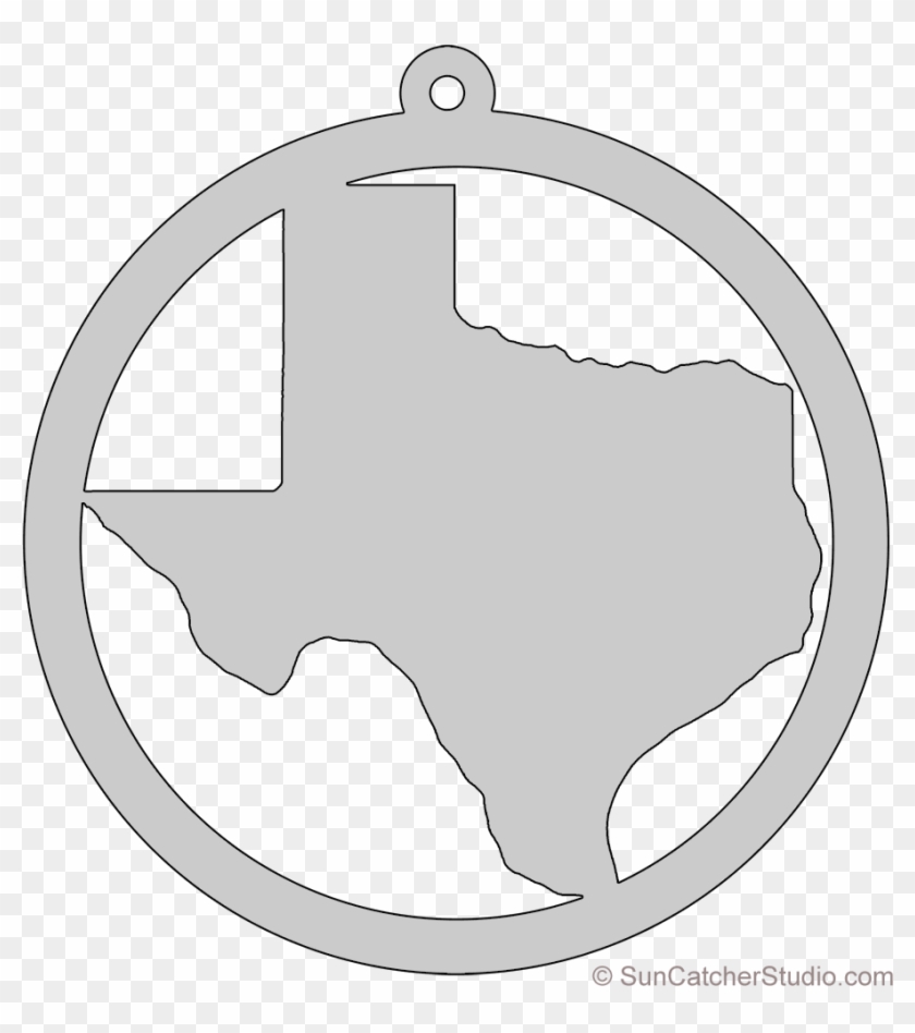 Texas Map Circle Free Scroll Saw Pattern Shape State Texas Outline