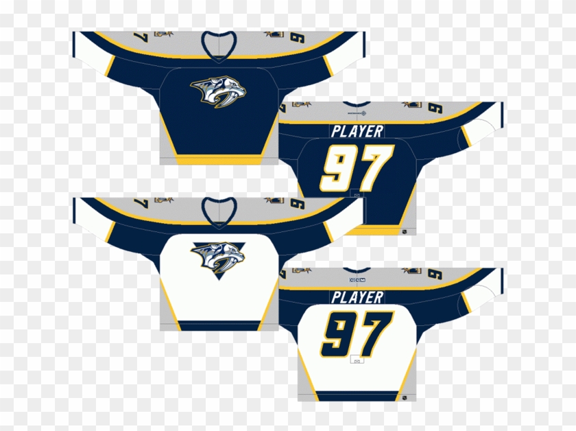 Nashville Predators Original Jersey, HD Png Download - 636x548 ...