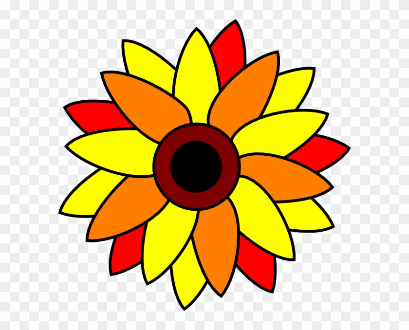 Easy To Draw Sunflowers Hd Png Download 600x598 1337962 Pinpng