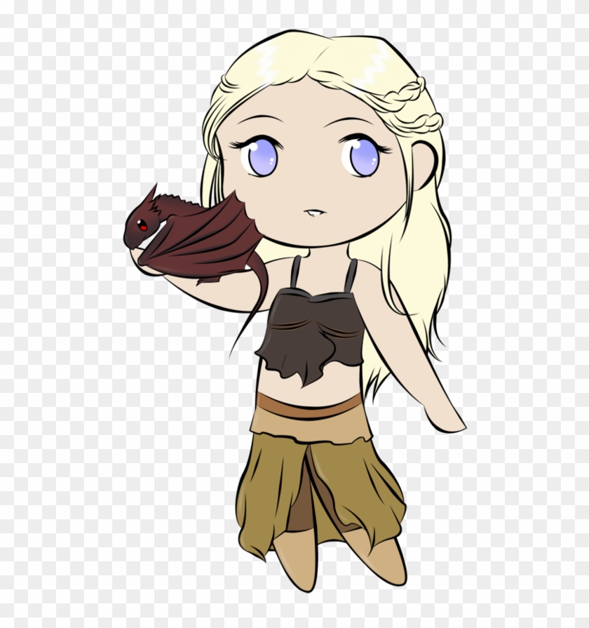 Fanart Drawing Daenerys Targaryen - Daenerys Targaryen Cartoon, HD Png ...