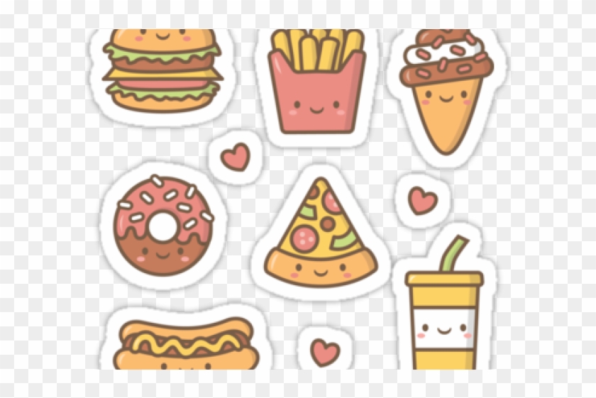 Cute Food Doodles, HD Png Download - 640x480 (#1366827) - PinPng