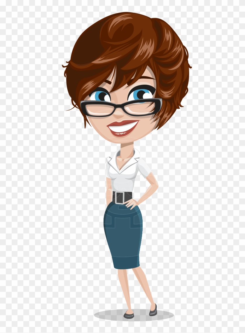 Clip Library Download Cape Vector Business Woman - Office Girl Vector ...