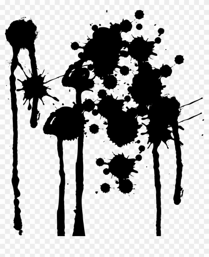 Paint Splat By Drakonias115 On Clipart Library - Black Paint Splatter ...