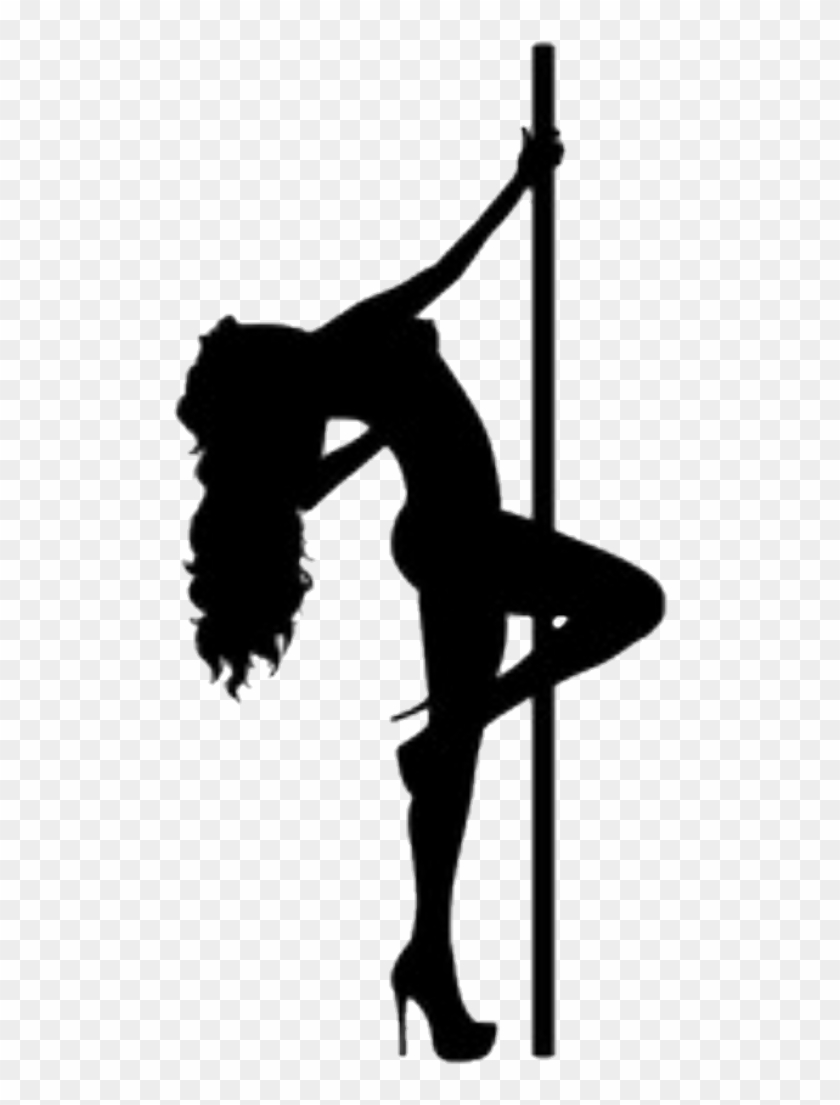 Cartoon Sexy Lady Girl Woman Svg Pole Dancer Silhouette Hd Png The