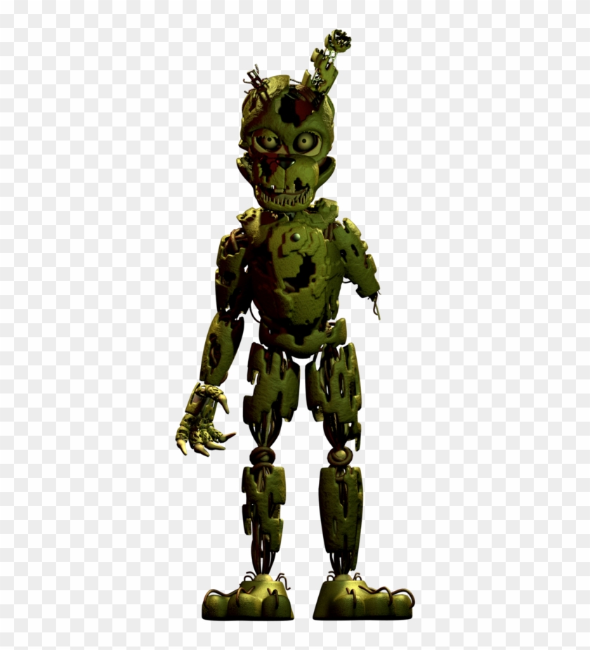 Springtrap V1 By 3d-darlin - Fnaf Scraptrap Full Body, HD Png Download ...