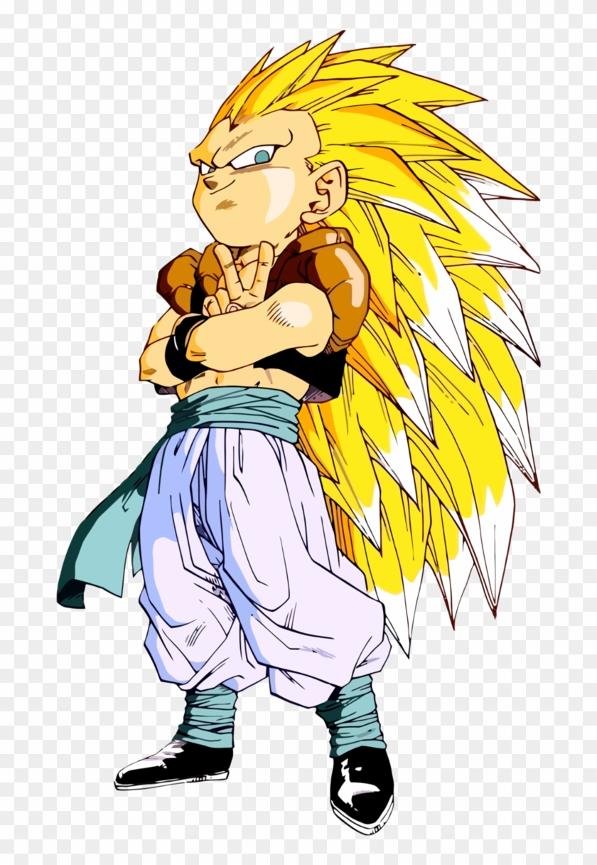 Round - Super Saiyan 3 Gotenks, HD Png Download - 700x1142 (#1434230 ...