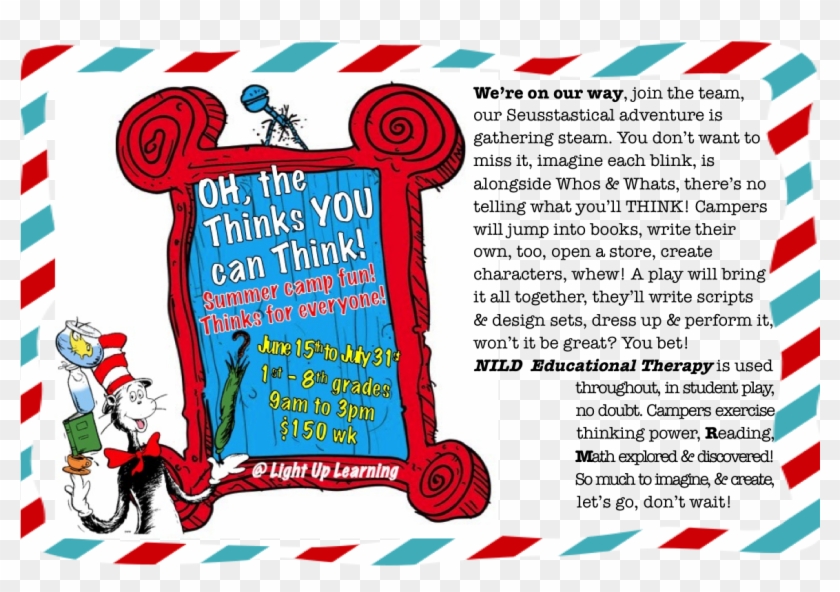 Think Camp 1 - Dr Seuss Picture Frame, HD Png Download - 1160x833 ...