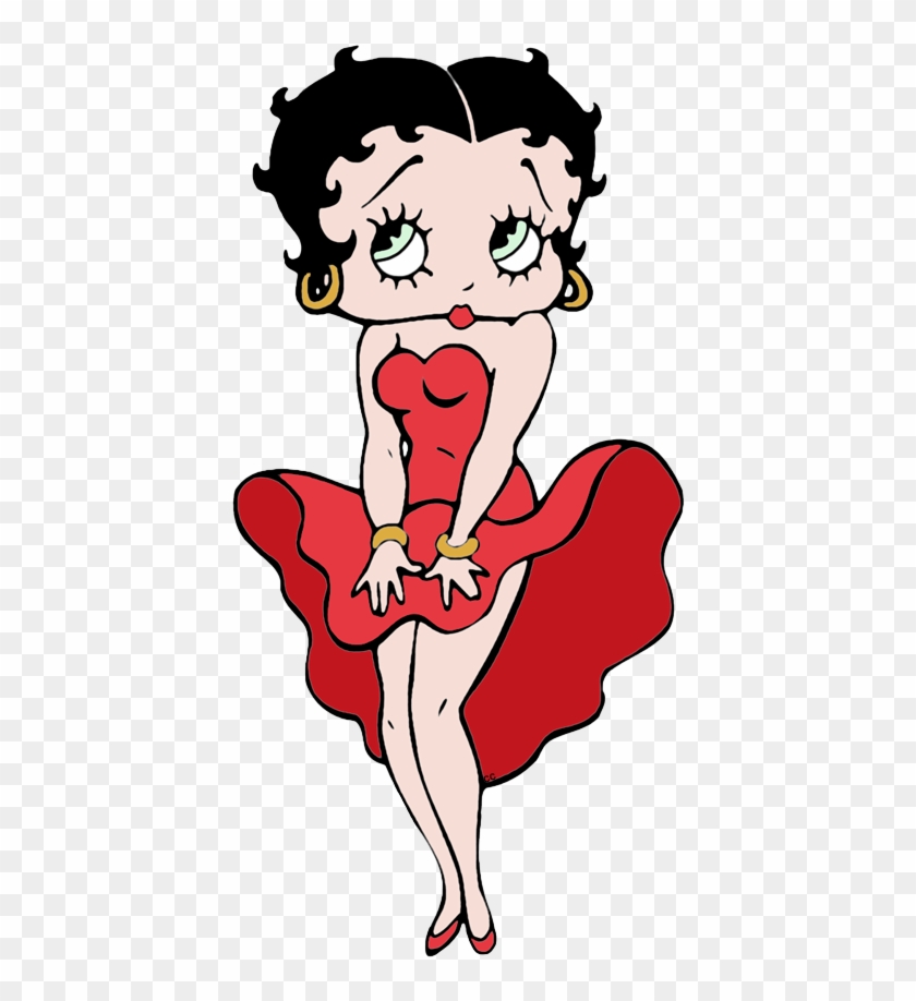 Betty Boop Red Dress - Betty Boop Png, Transparent Png - 422x849 ...