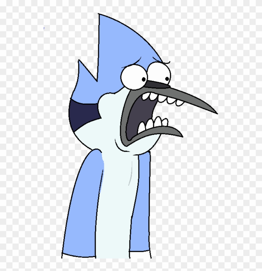 Mordecai And Rigby Scared, HD Png Download - 600x794 (#1512636) - PinPng