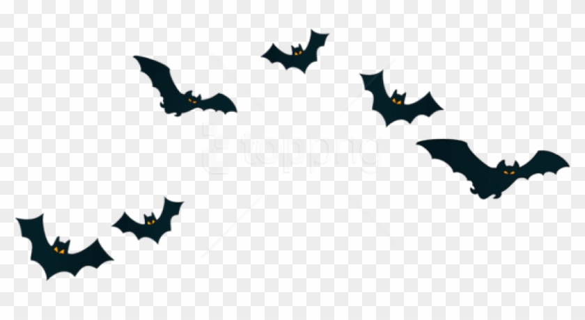 Imagem Morcego Halloween Png, Imagem Morcego Dia Das - Halloween Bats Png,  Transparent Png - 1024x417 PNG 