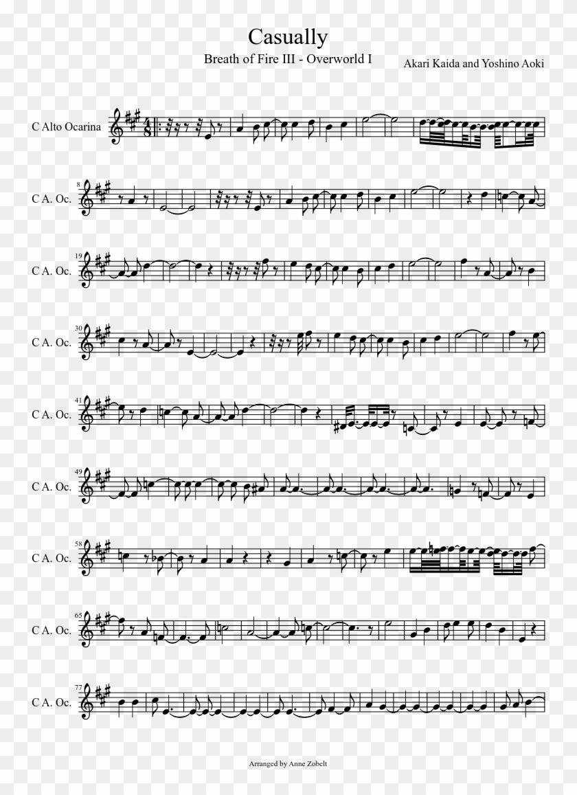 Breath Of Fire Iii - Thinking Out Loud Partitura Violin, HD Png ...