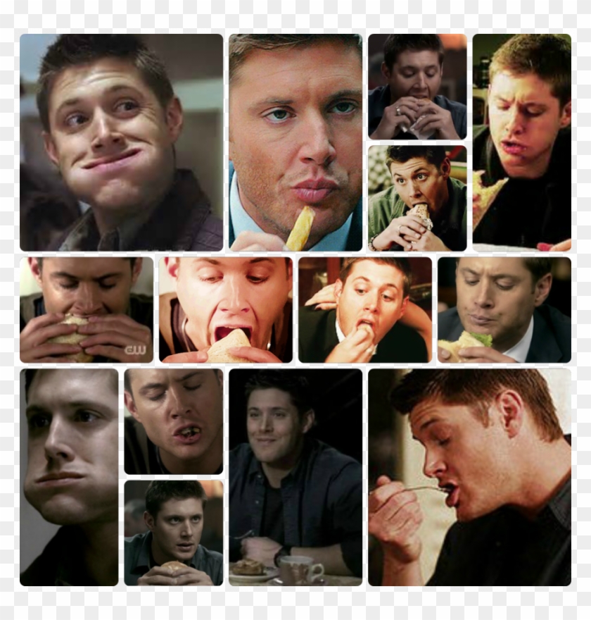 Dean Winchester And Food - Dean Winchester Collage, HD Png Download ...