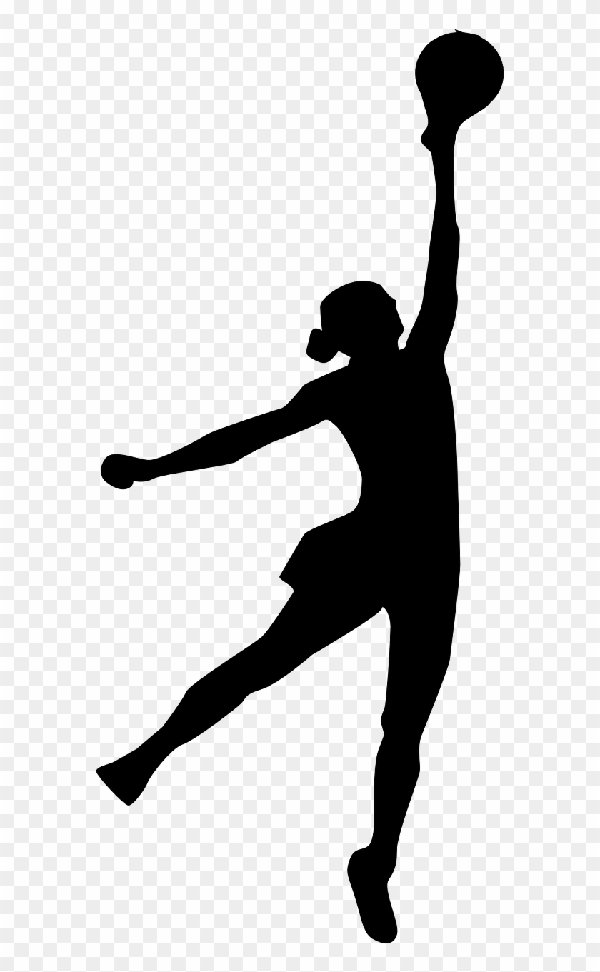 Netball Silhouette Png, Transparent Png - 640x1280 (#1569523) - PinPng