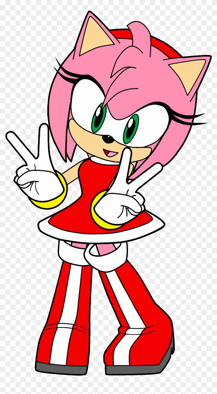 Amy Rose Full Art, Amy Rose of Sonic The Hedgehog transparent background PNG  clipart