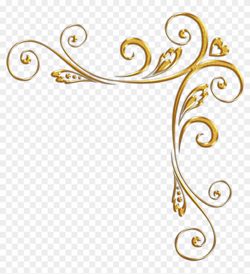 2555 X 2685 53 - Gold Corner Border Design, HD Png Download - 2555x2685 ...