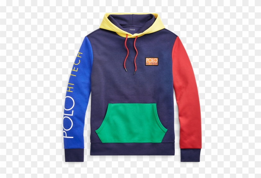 polo hi tech color block hoodie