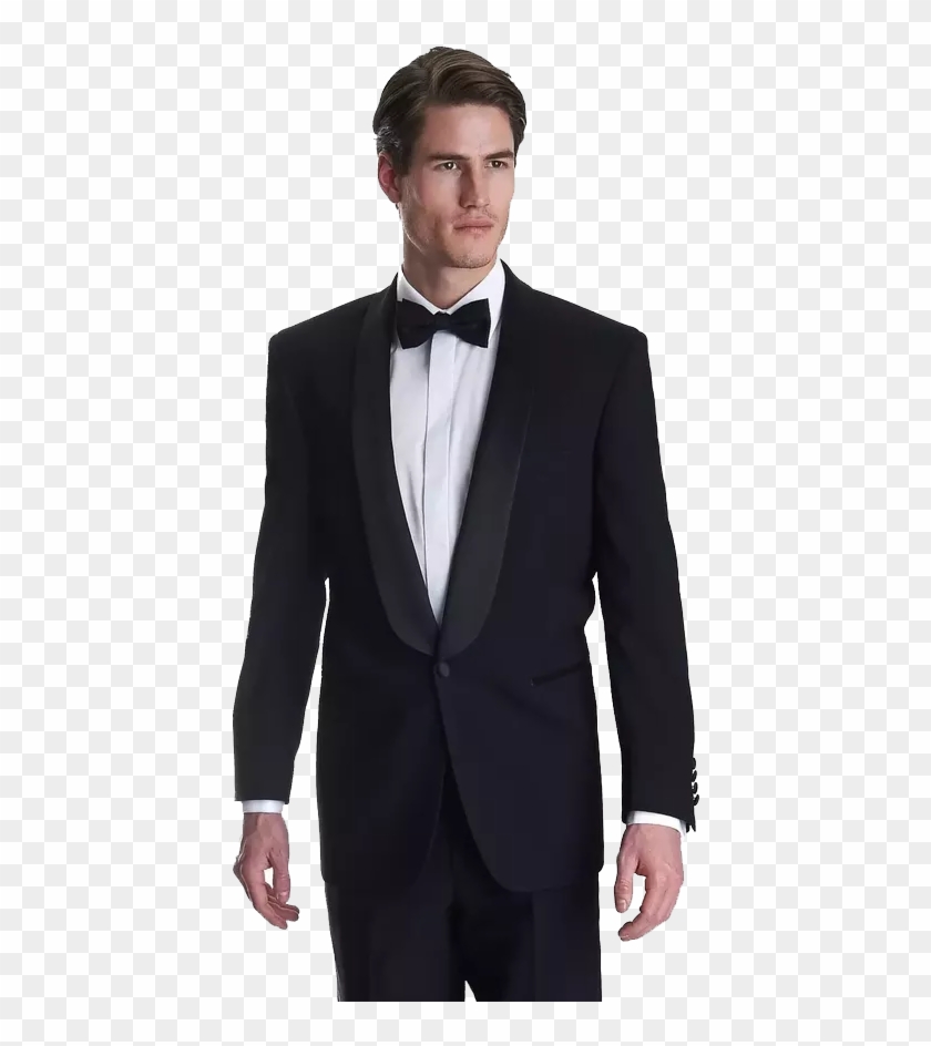 Black Tuxedo Suit Png Background - Black Suit Shawl Collar, Transparent ...