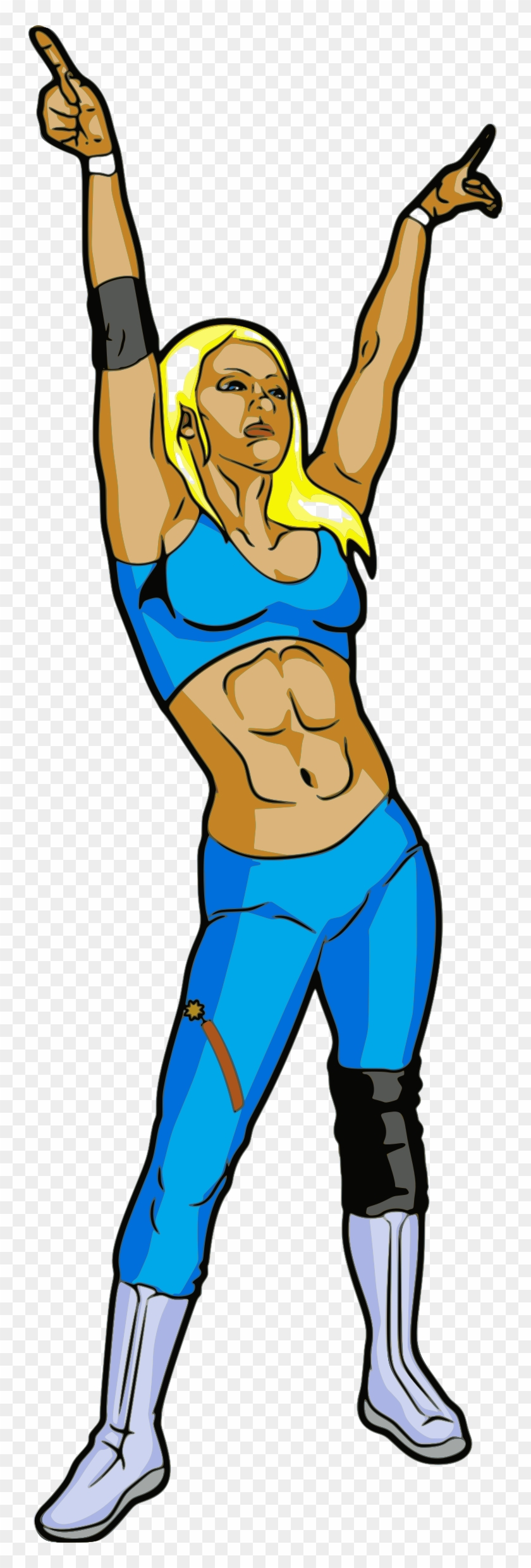 Wrestling Clipart Clip Art Girl Wrestler Clip Art Hd Png Download 750x2400 Pinpng