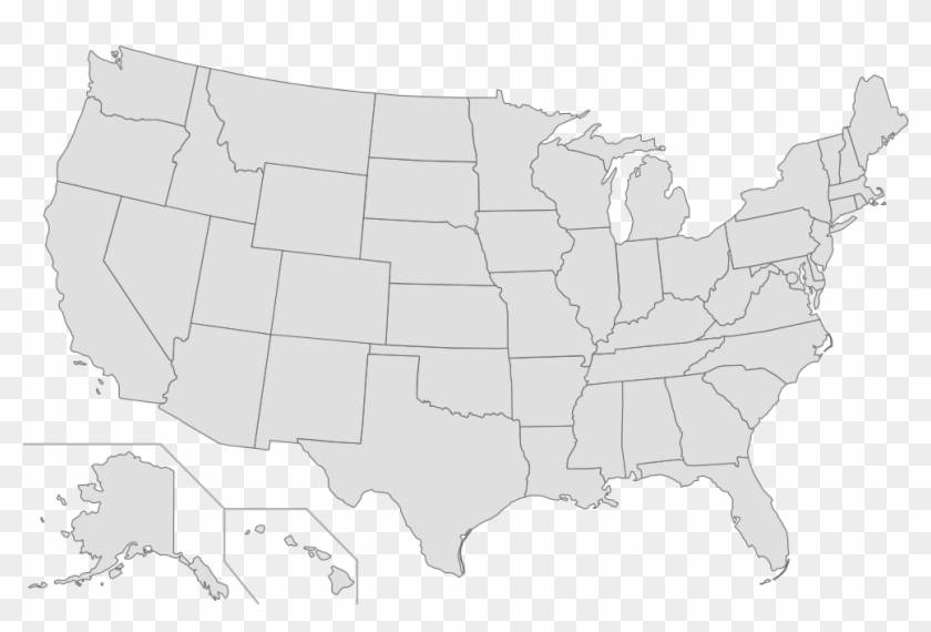 Best Photos Of Editable Blank Us Ⓒ - Us State Map Transparent, HD Png ...