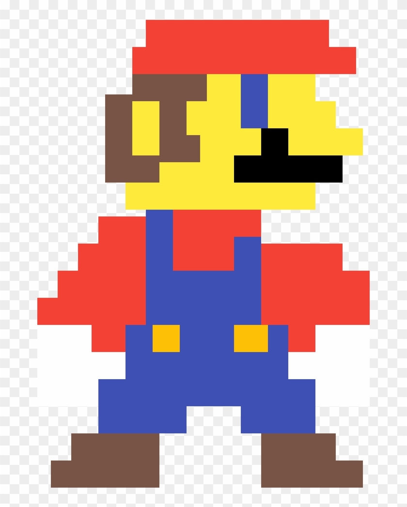 Modern Mario 8 Bit - 8 Bit Mario Drawing, HD Png Download - 1400x1400 ...