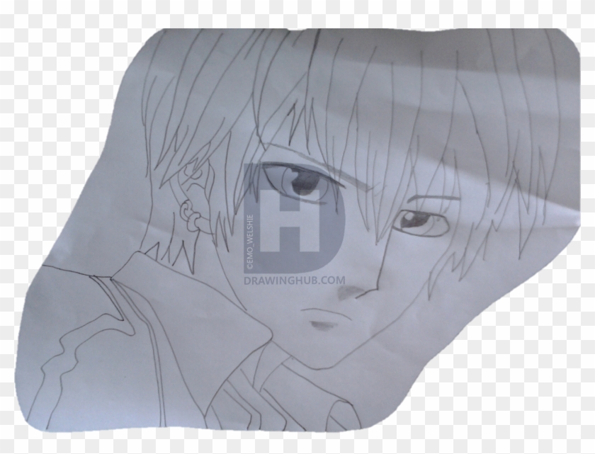 Serious Anime Boy - Sketch, HD Png Download - 1462x1047 (#1711108) - PinPng