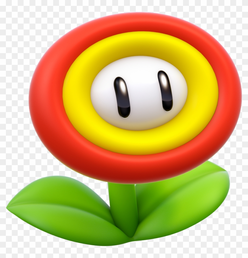 Super Bell - Mario Fire Flower 3d, HD Png Download - 2265x2253 ...