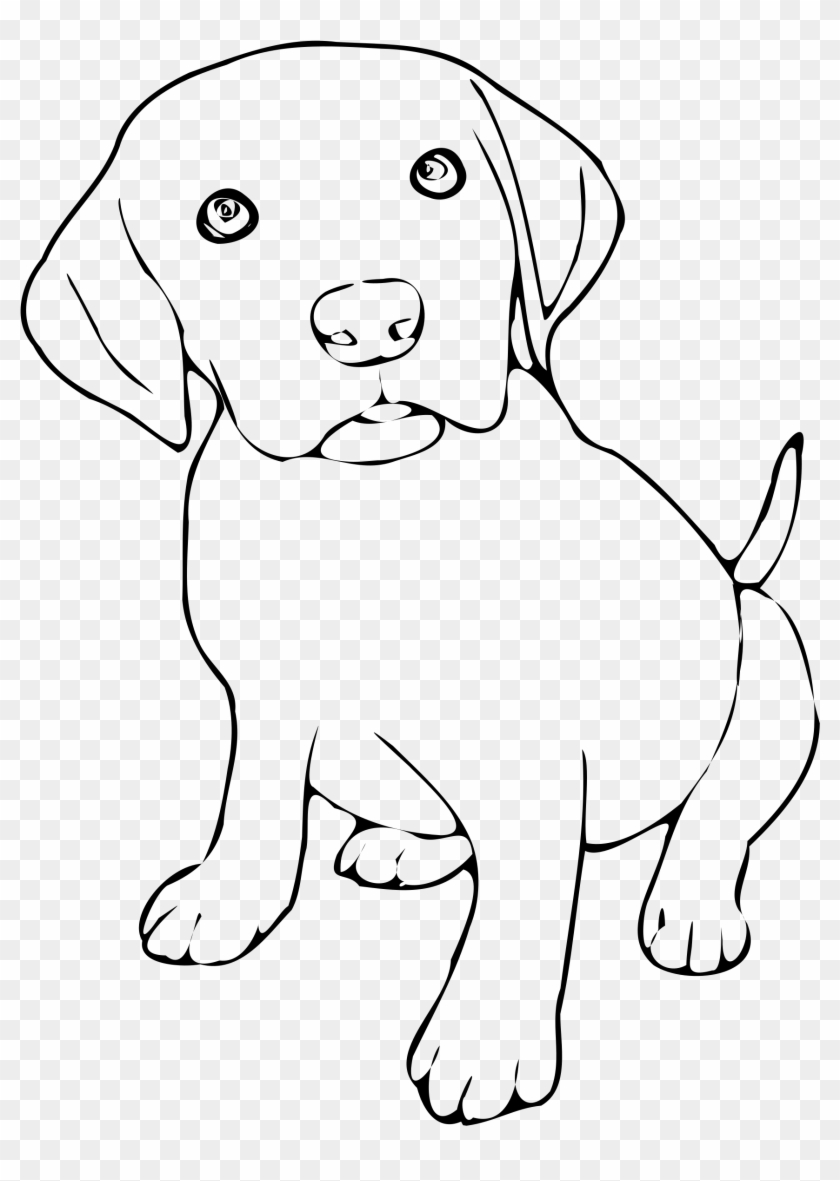 This Free Icons Png Design Of Puppy Black And White, Transparent Png ...