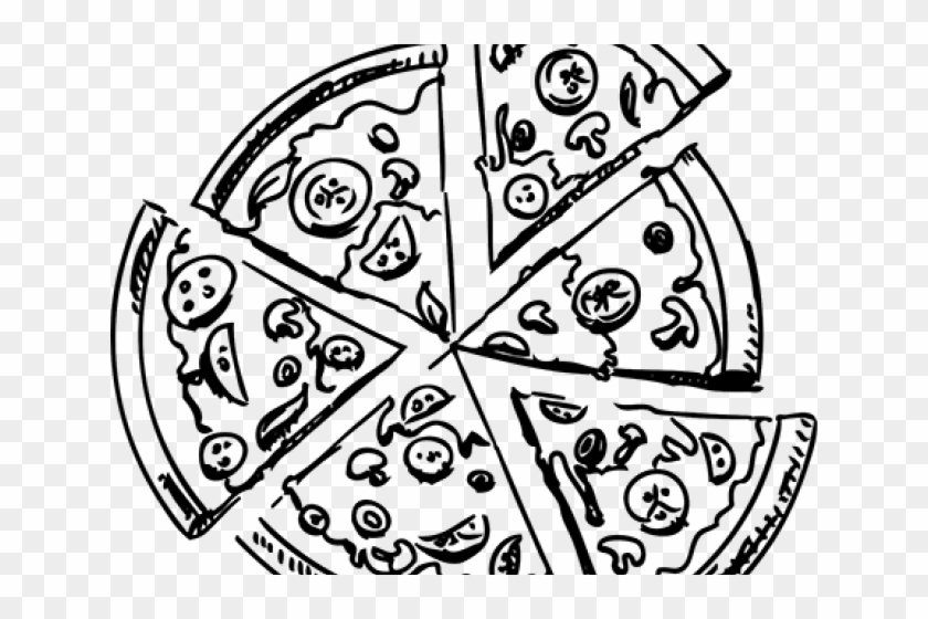 Pizza Black And White - Pizza Black And White Png, Transparent Png ...